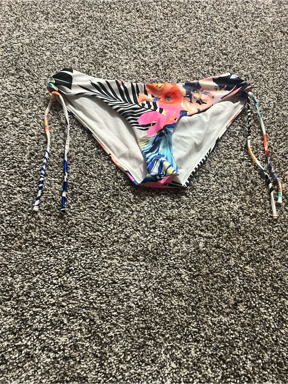 Women’s Floral Tie-Side Swim Bottoms in Multicolor
